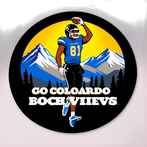 Unleash Your Inner Fan: Discover the Thrilling Spirit of Colorado Football with 'Go Buffs!' Sticker!