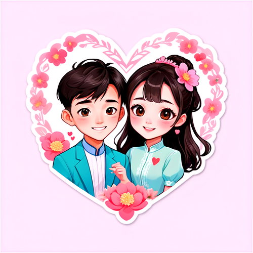 Ungkapkan Cinta: Stiker Romantis Huang Yaqiong dan Liu Yuchen yang Menghangatkan Hati!