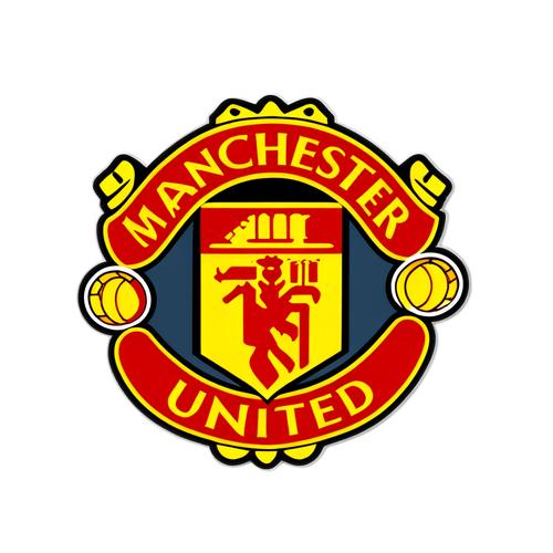 Retro Manchester United Emblem Klistermärke