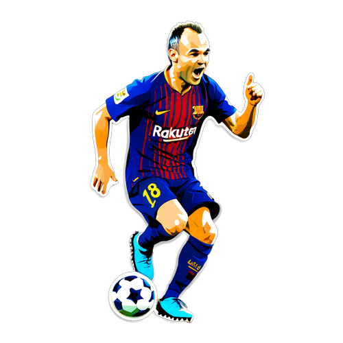 Oplev Magien: Andrés Iniesta's Kunstneriske Klistermærke, Der Fangr Fodboldlegenden i Bevægelse!