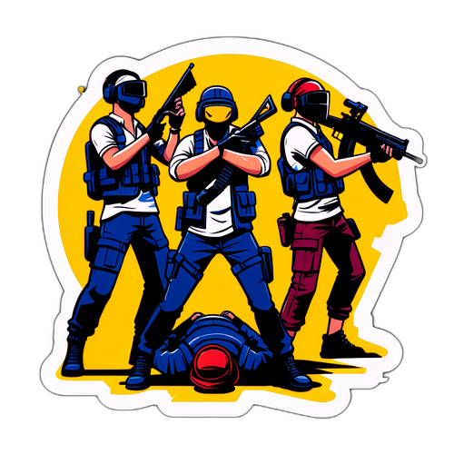 Sketsa Pertempuran PUBG dengan Kerjasama Tim