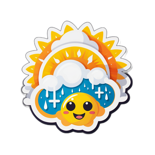Sticker Cuaca Ceria