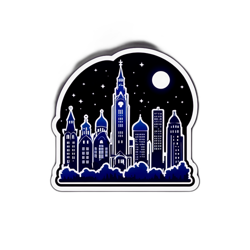 Oudbergen Silhouet bij Nacht