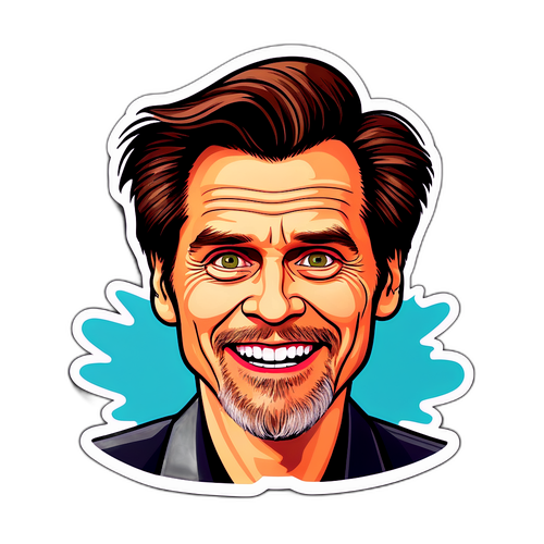 Jim Carrey w stylu kreskówkowym