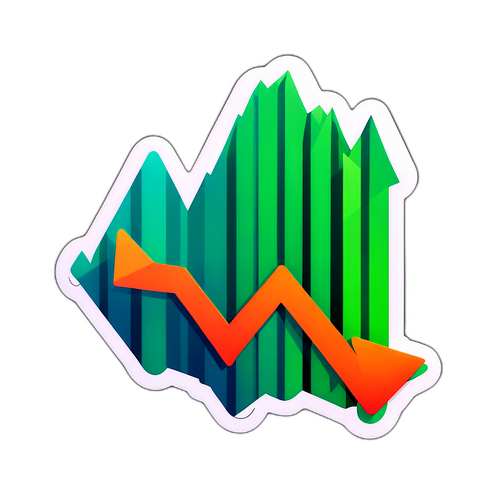 מדבקת גרף שוק המניות עבור מניות PLTR