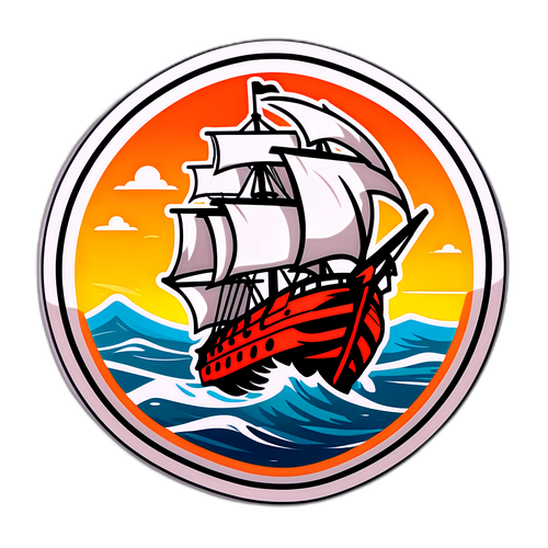 Наклейка з зображенням корабля-руйнування