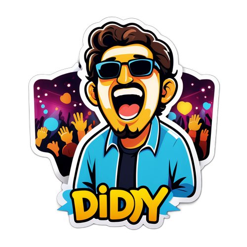 Stylish Diddy Sticker på Konsert