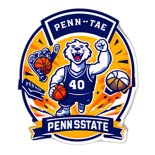 Penn State Basketball Fan Spirit Sticker