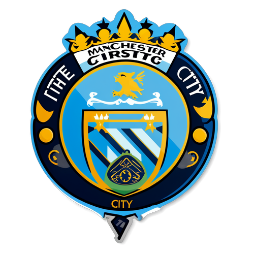 Sticker dedicat echipei Manchester City