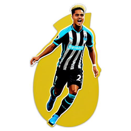 Sticker Kecemerlangan Justin Kluivert dalam Perlawanan Newcastle vs Bournemouth