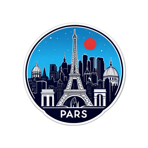 Chapa ya PSG na Mandhari ya Paris