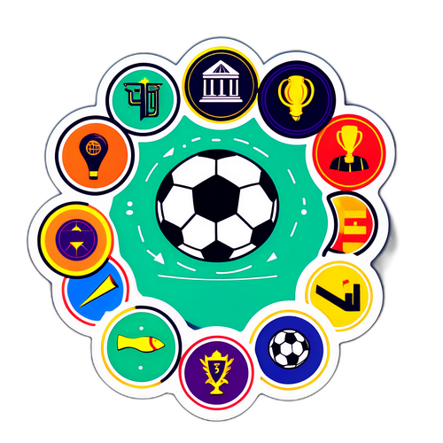 สติกเกอร์เกี่ยวกับการพัฒนากลยุทธ์ในฟุตบอล