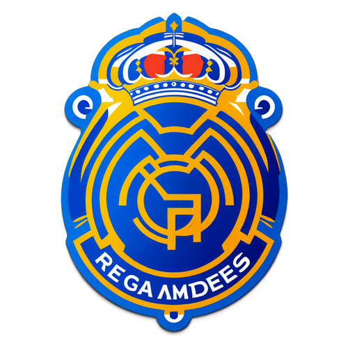 Pegatina de los escudos de Real Madrid y Leganés con 'Copa del Rey'