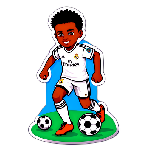 Adesivo de Jogador de Futebol Jovem