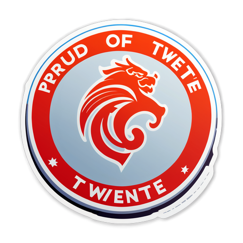 Trots op Twente! Schokkende Sticker van FC Twente's Machtige Logo!