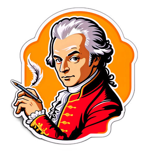 Eleganter Aufkleber von Mozart