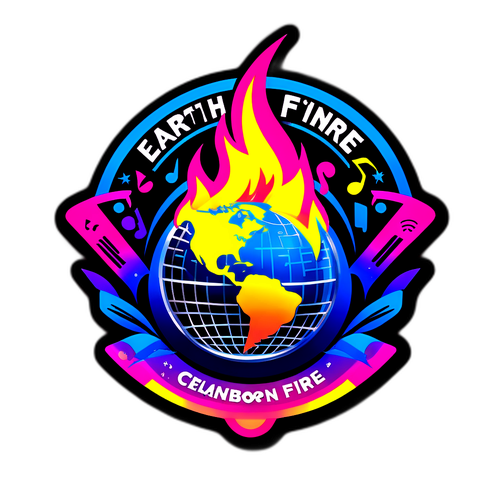 Celebratory Sticker for Earth, Wind & Fire