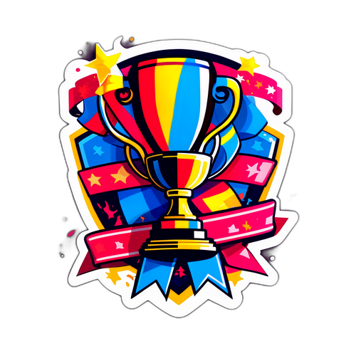 Bajnoki cím harcát szimbolizáló matrica