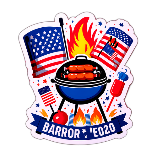 Isang masayang sticker na nagbibigay-pugay sa Araw ng Paggawa sa USA 2025
