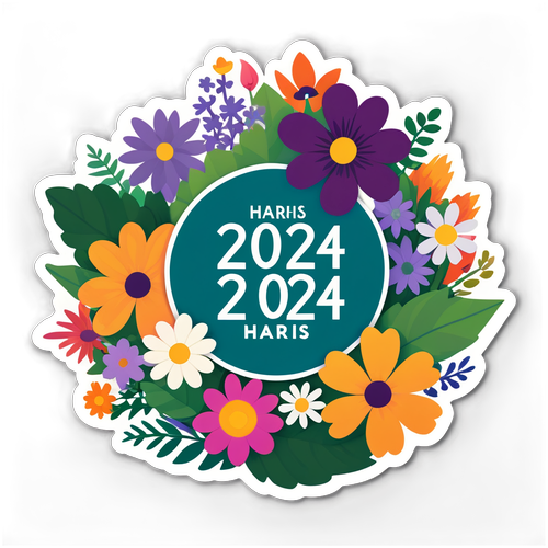 Libérez votre Printemps ! Découvrez le Sticker "Harris 2024" et sa Magie Florale