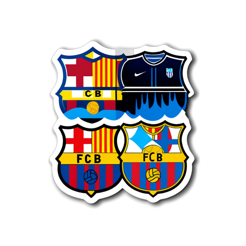 Fodboldfeber: Alaves vs Barcelona Klistermærke