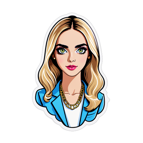 Sticker cu Chiara Ferragni