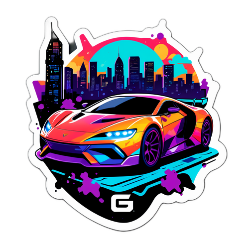 Autocollant inspiré de GTA 6
