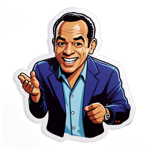 Atraente desenho estilizado de Tony Ramos