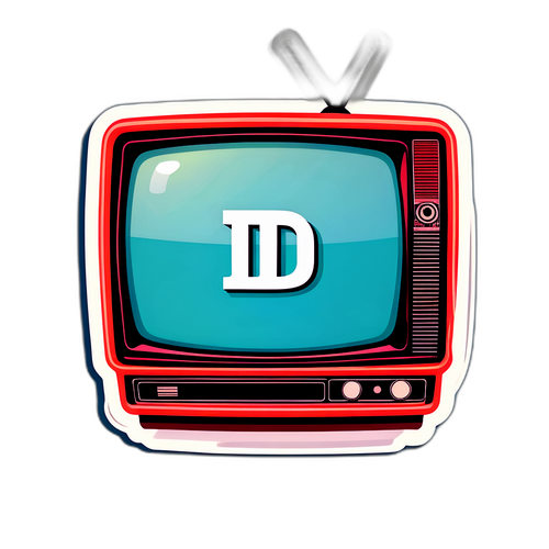 Televisión Vintage con Logo de 'DirecTV'