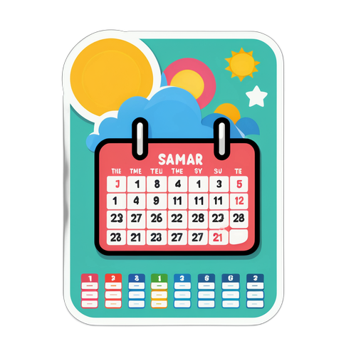 計畫與排程日曆貼紙