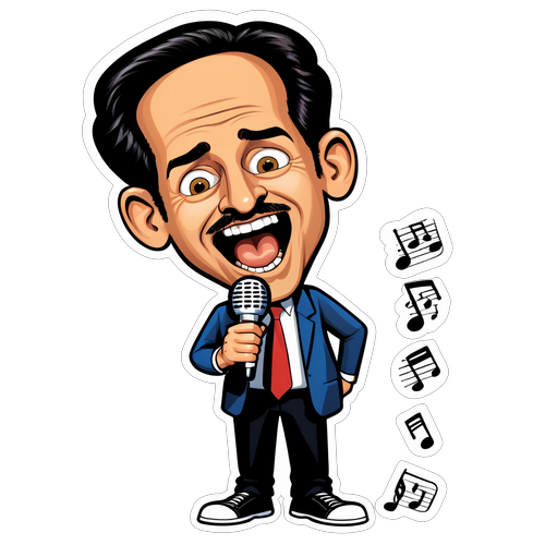 Quirky Karikatur af Dave Shapiro