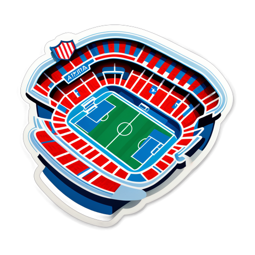 Sticker Ilustratif Stadion Atlético Madrid