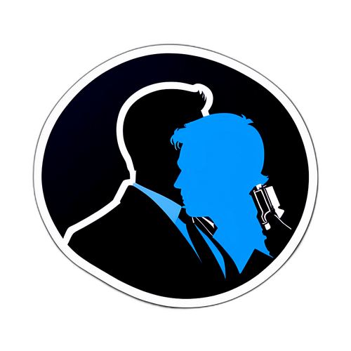 Μυστικιστικός Σικέ της Σιλουέτας Μυστικού Πράκτορα