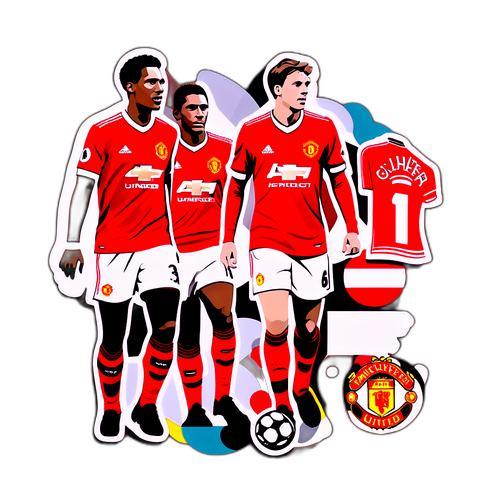 Sticker ya Kazi za Manchester United