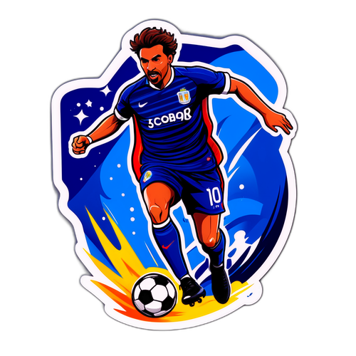 Pemain Bola Sepak Mencetak Gol