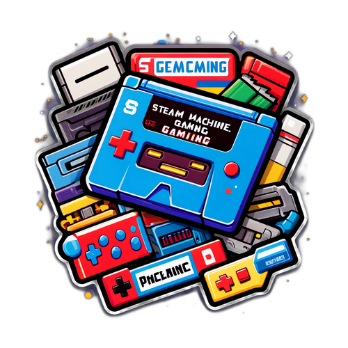 स्टीम मशीन गेमिंग स्टीकर