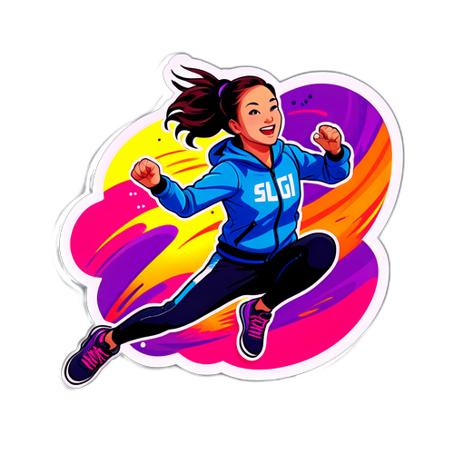 Sporty Klistremerke av Eileen Gu