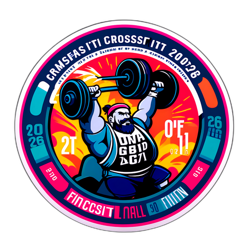 Motiverande Klistermärke för CrossFit Open 2026