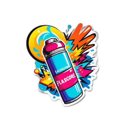 Артовий наліпка з балончиком та малюнками порядку