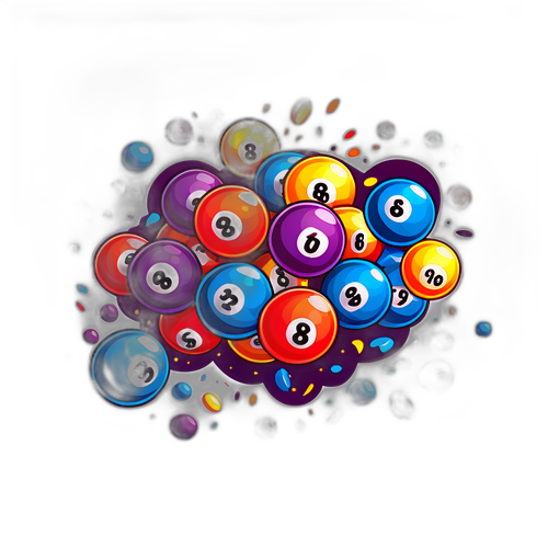 Mga Lotto Balls na Lumilipad