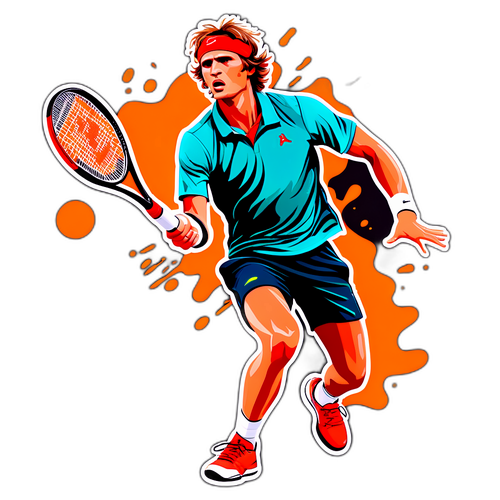 ALEXANDER ZVEREV TENNIS STICKER