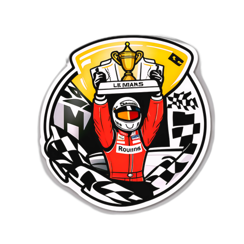 Le Mans voiton stickeri