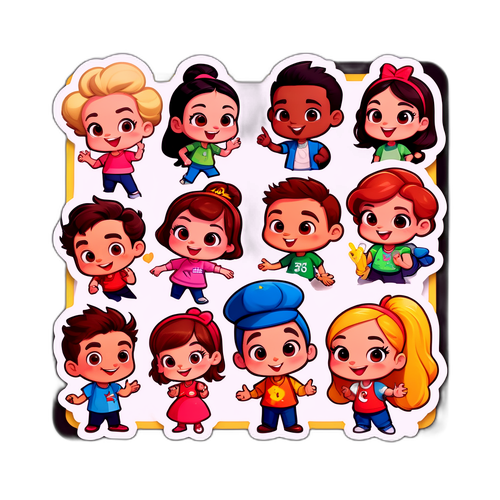 สติ๊กเกอร์การ์ตูนสุดน่ารักจากช่อง 3