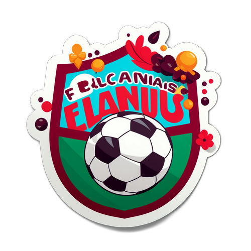 Playful Soccer Ball Celebration Sticker