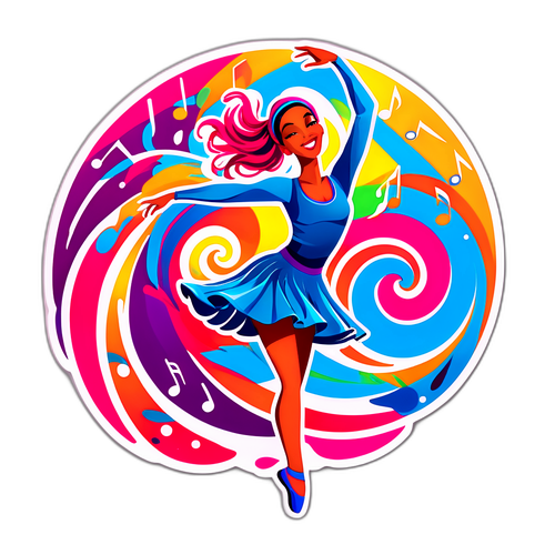 Dansende Sticker van Katrina Patchett