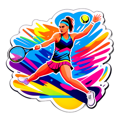 Sporting Sticker ng isang Powerful Serve ni Aryna Sabalenka
