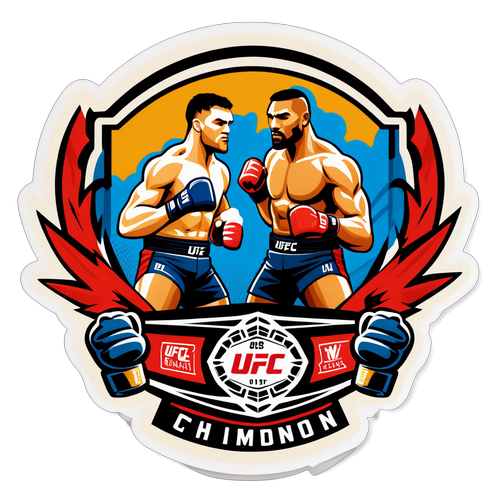 UFC Glove & Championship Belt Sticker: Tag Your Fight Spirit!