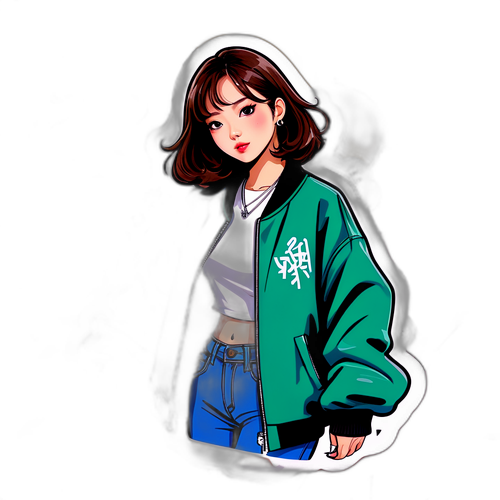 Stiker Stylish Jang Hae-young