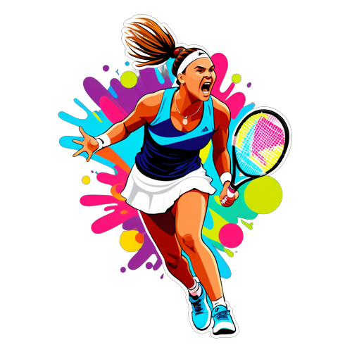 Dynamic Tennis Serve by Aryna Sabalenka