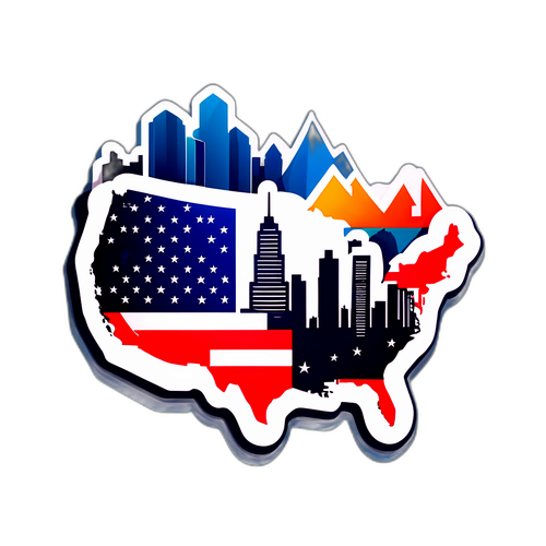 美國股市指數主題貼紙